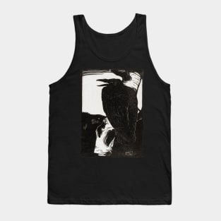 Raven on a tree branch Tank Top